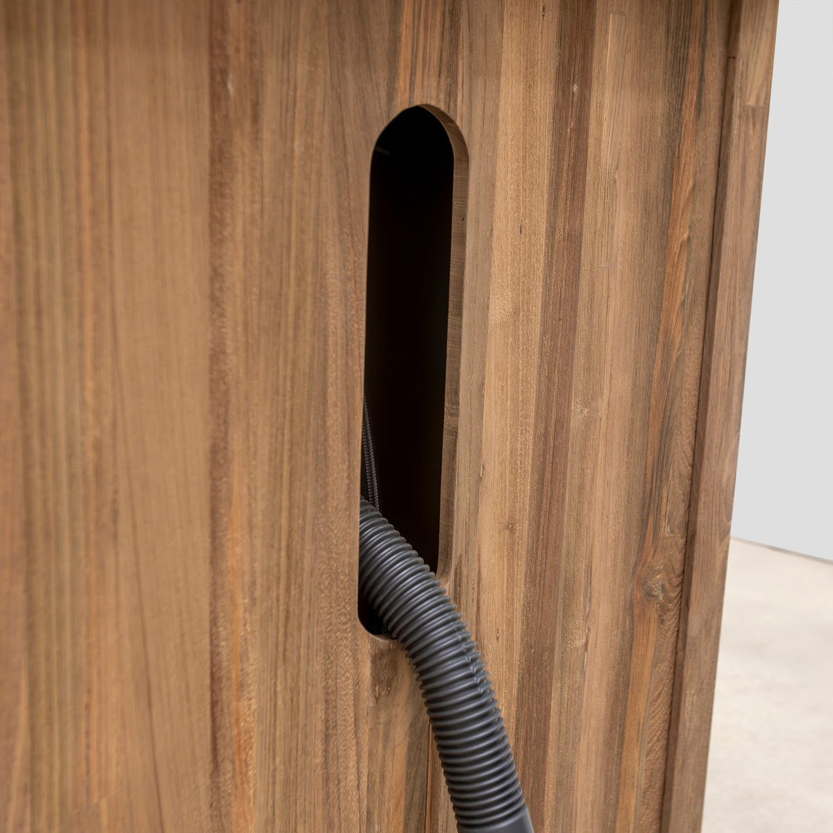 Teak Modular Outdoor Kitchen Sink Cabinet with Ceramic Top